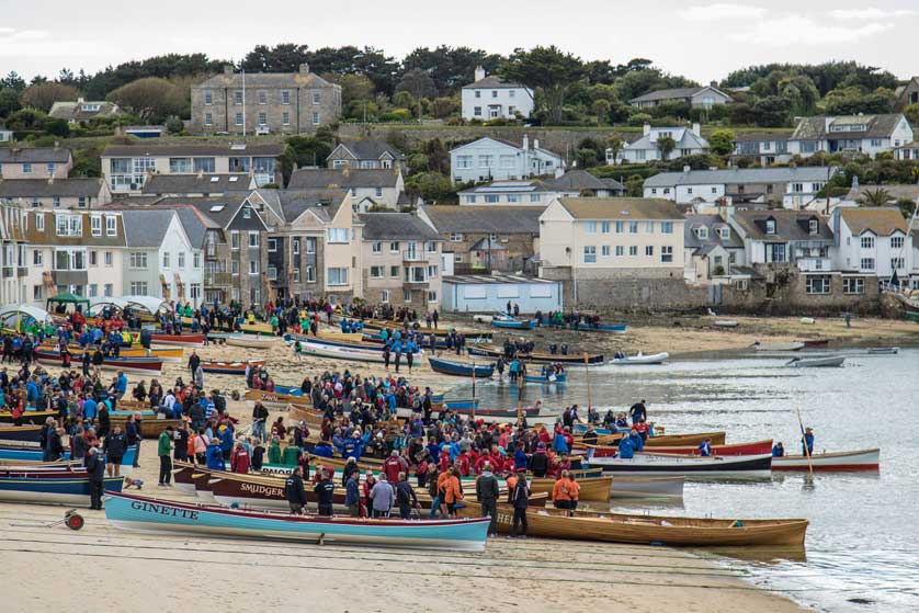 Gig racing on St Mary's, Isles of Scilly.