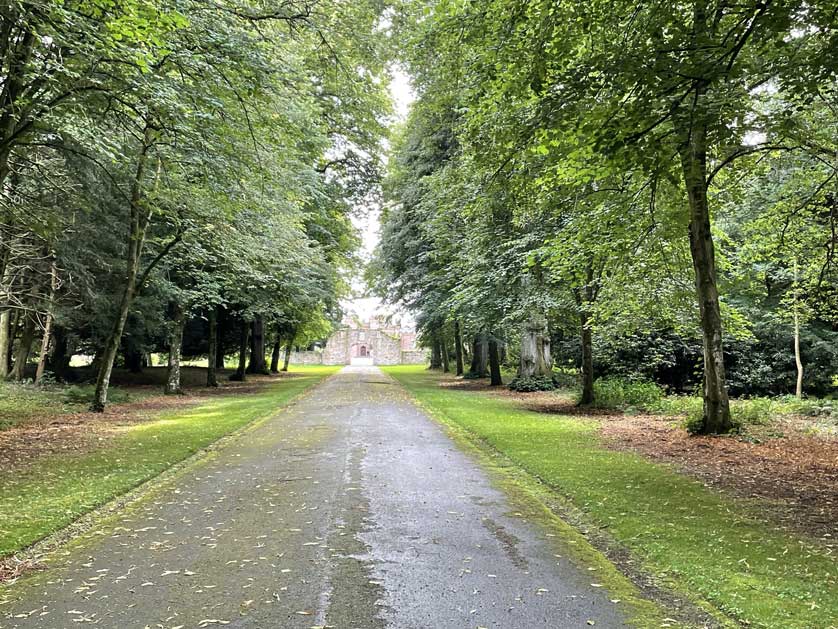View of the grounds at the palace.