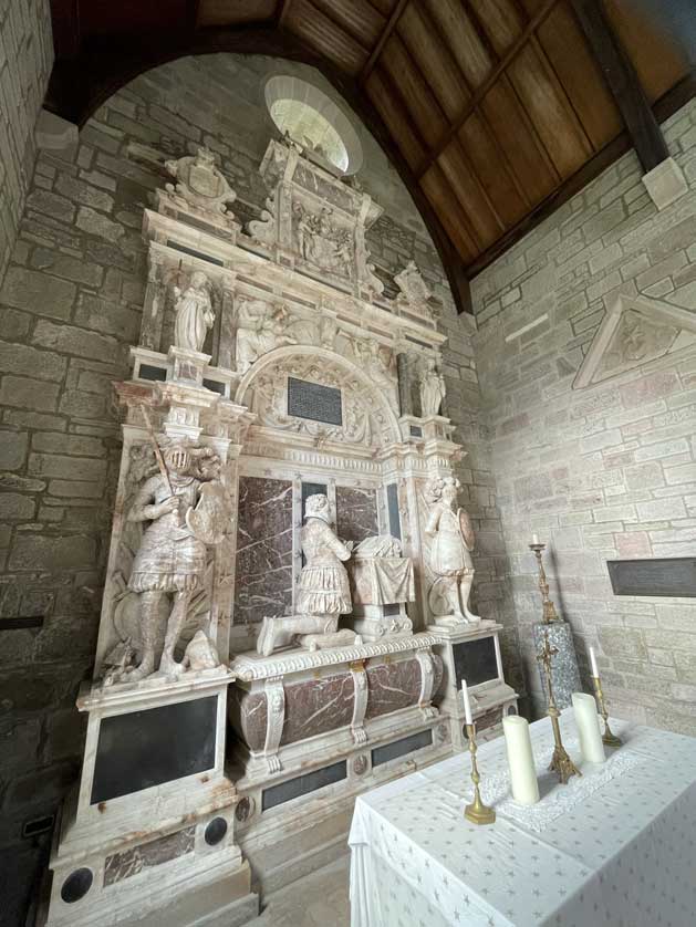Inside Scone Palace Chapel.
