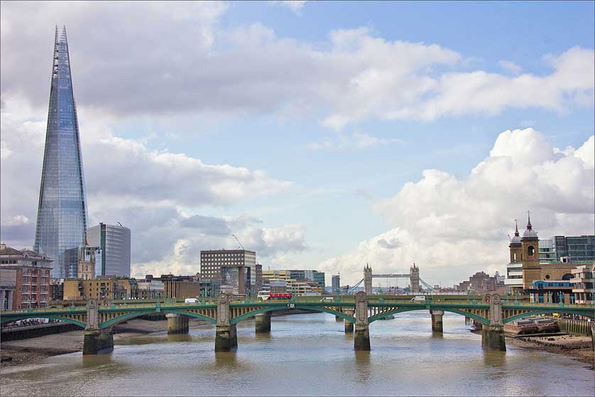 The View of The Shard, River Thames, London, UK