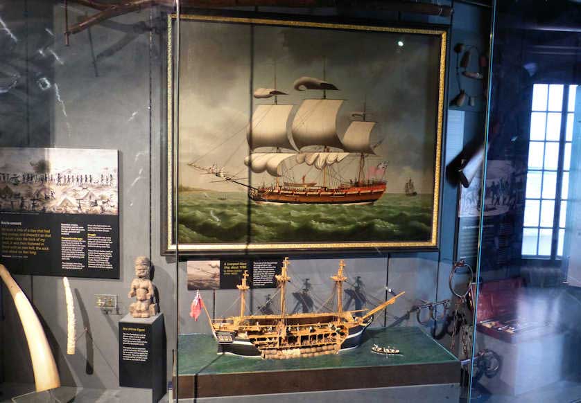 Slave ships and the story of the slave trade on display at Liverpool's excellent Museum of Slavery.