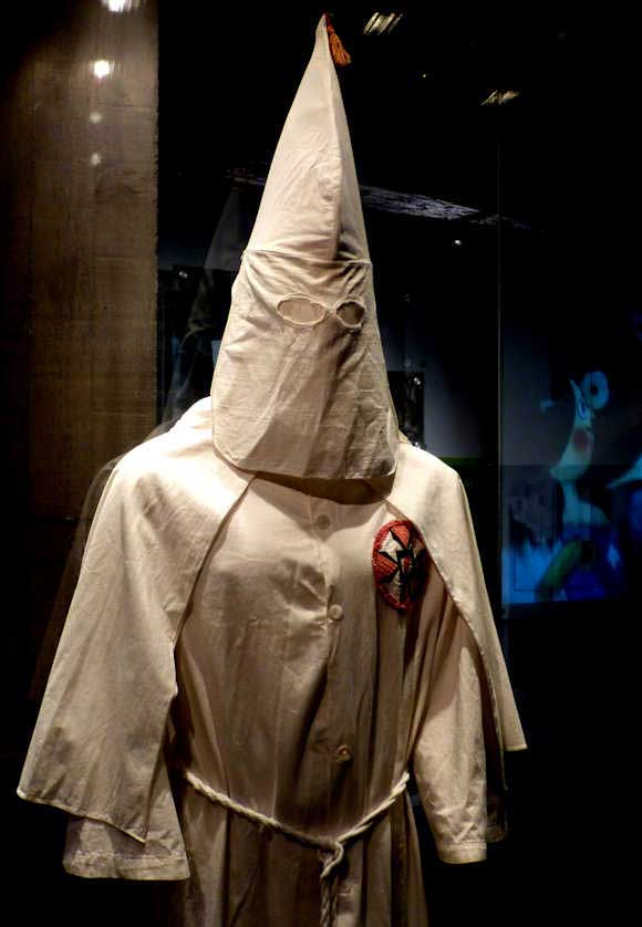 Ku Klux Klan, a legacy of slavery at the International Slavery Museum in Liverpool.