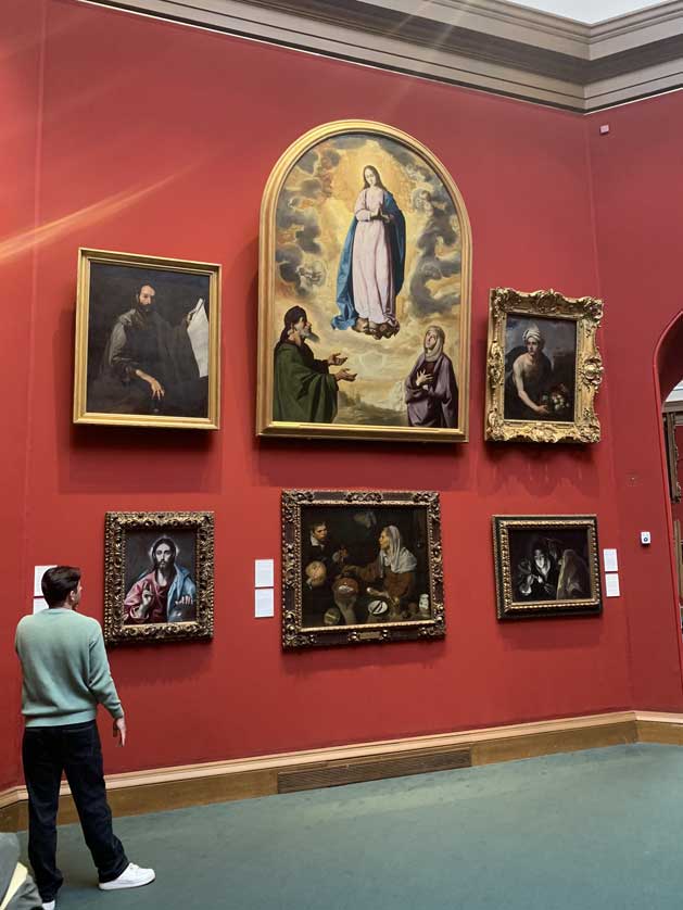 Paintings on display at The National.