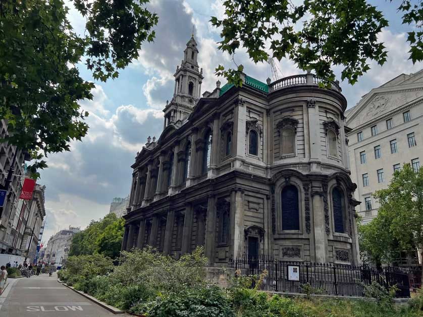 St Mary Le Strand, Westminster, London, UK.