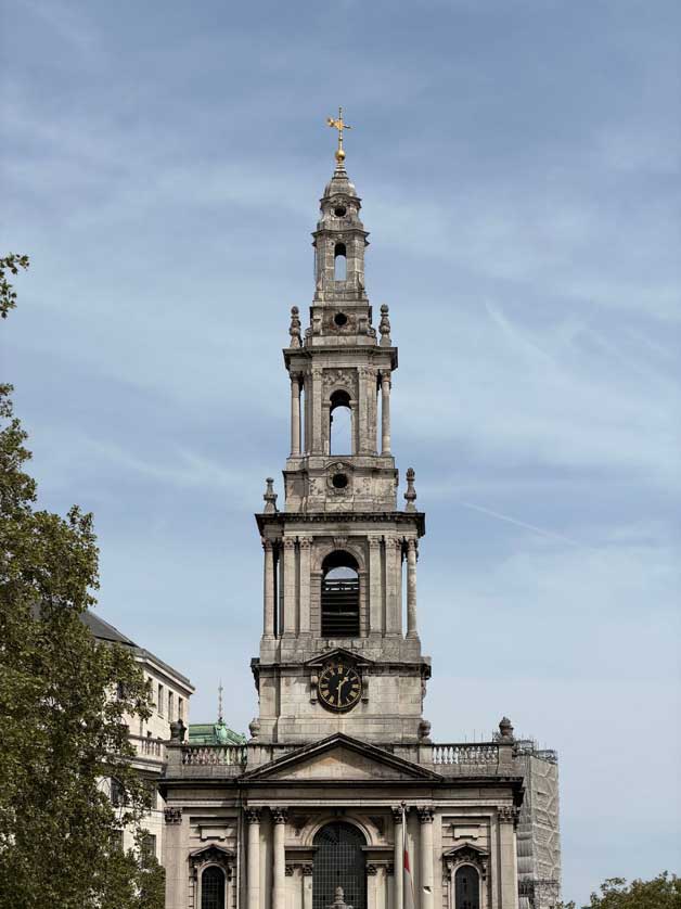St Mary Le Strand, Westminster, London, UK.