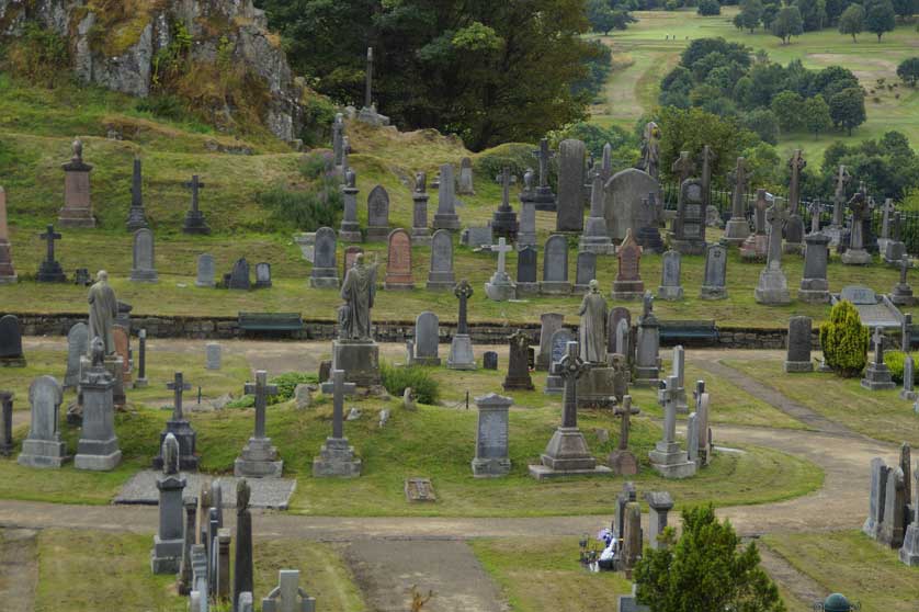 The graveyard at the Church of the Holy Rude, Stirling, Scotland.