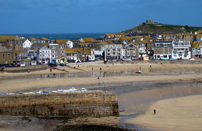 St. Ives Harbour, Cornwall, UK.