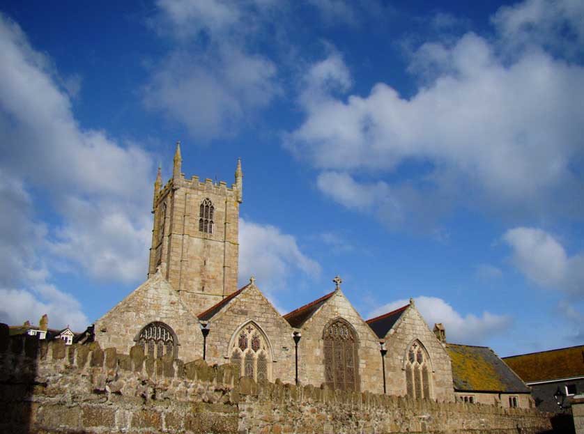 St Ia Parish Church of St. Ives, Cornwall, UK.