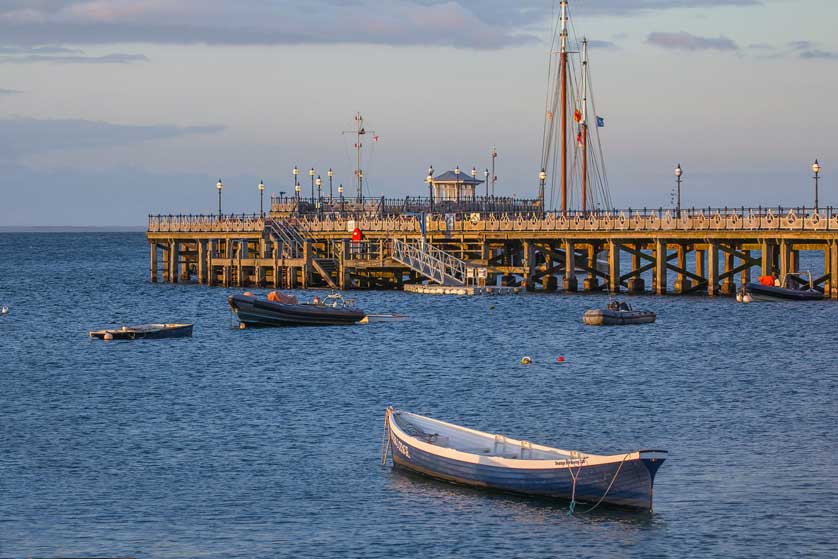 Swanage Pier, Dorset, England.