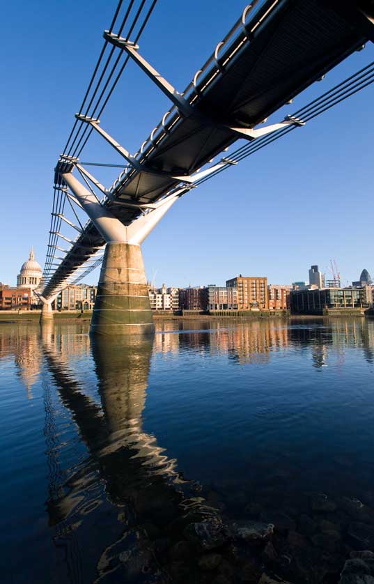 Millennium Bridge by Norman Foster, London, UK
