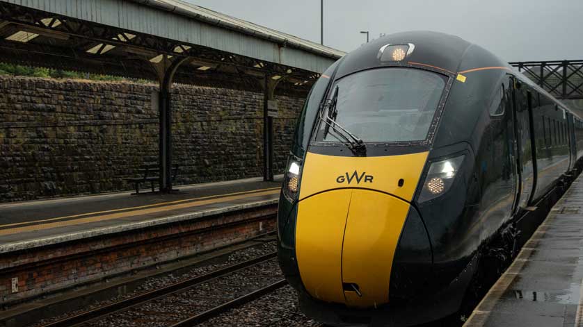 Train at Truro Station.
