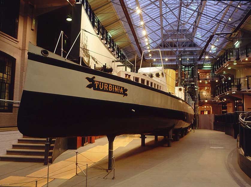 Turbinia at the Discovery Museum, Newcastle.