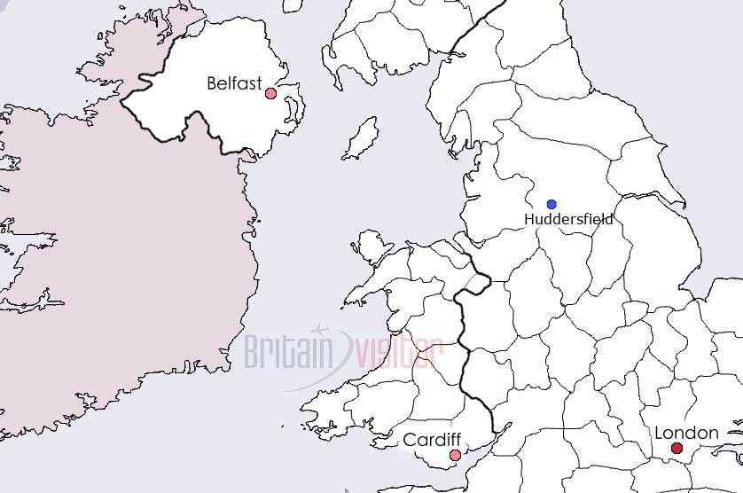 Huddersfield map.