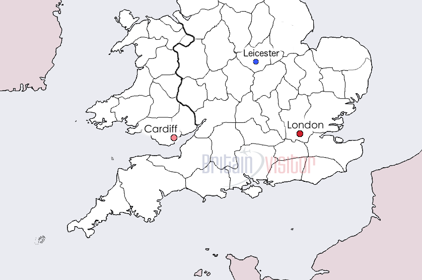 Leicester map.