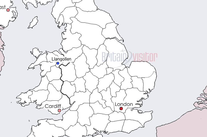 Llangollen map.