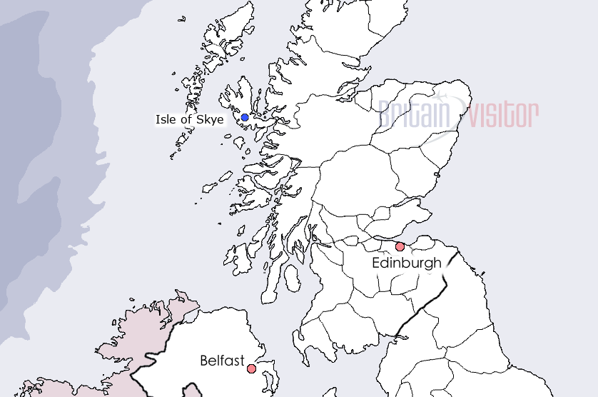 Isle of Skye map.