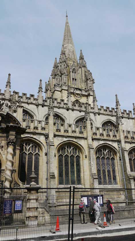 Oxford churches - University Church of St. Mary the Virgin.