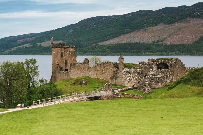 Urquhart Castle was captured by Edward I in the 13th century.