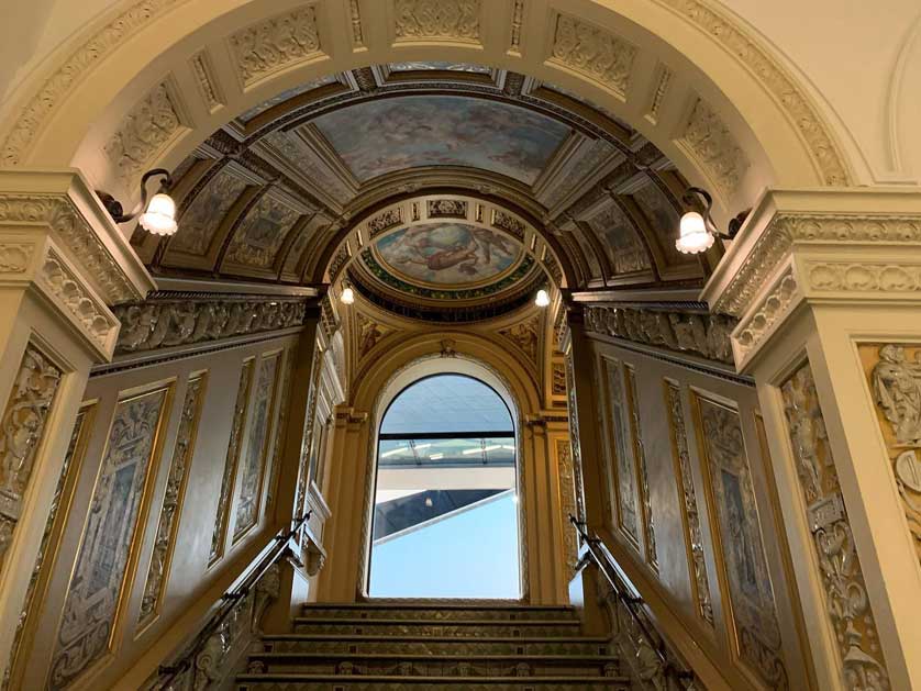 Staircase at the V&A Museum.