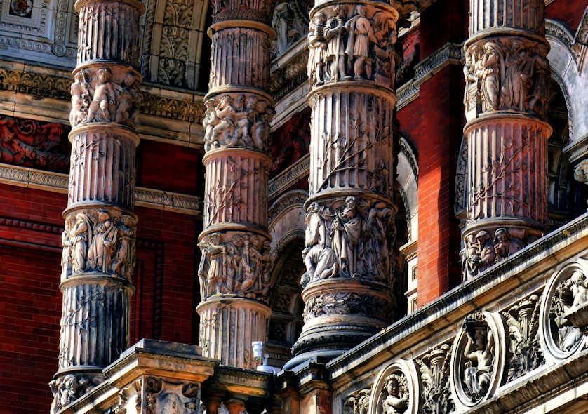 Not an exhibit at the V&A but part of the building.
