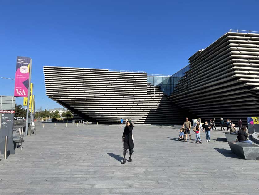 The V&A Dundee was designed by Kengo Kuma.