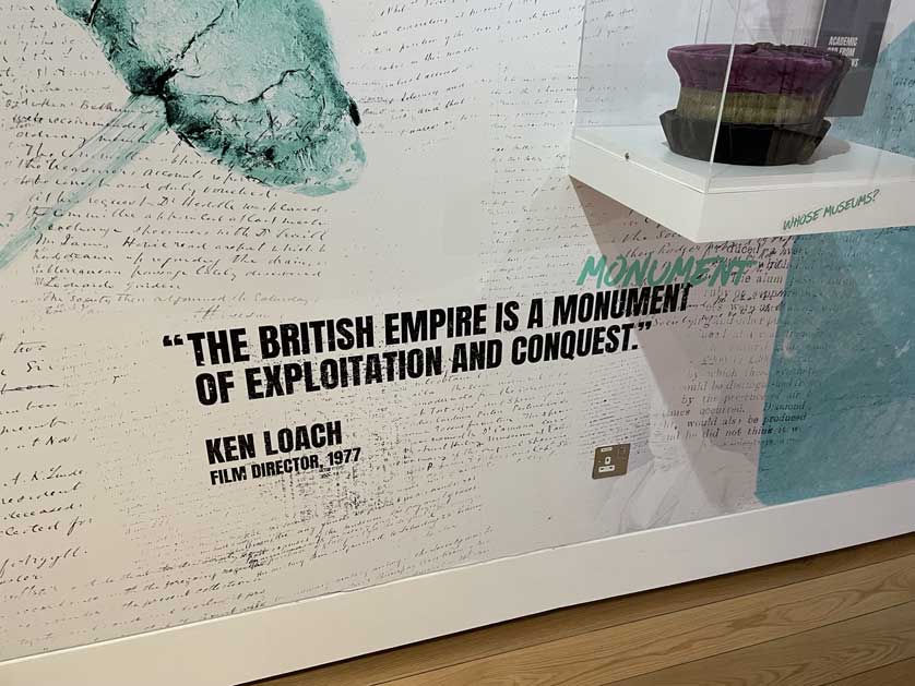The exhibition on Re-collecting Empire.