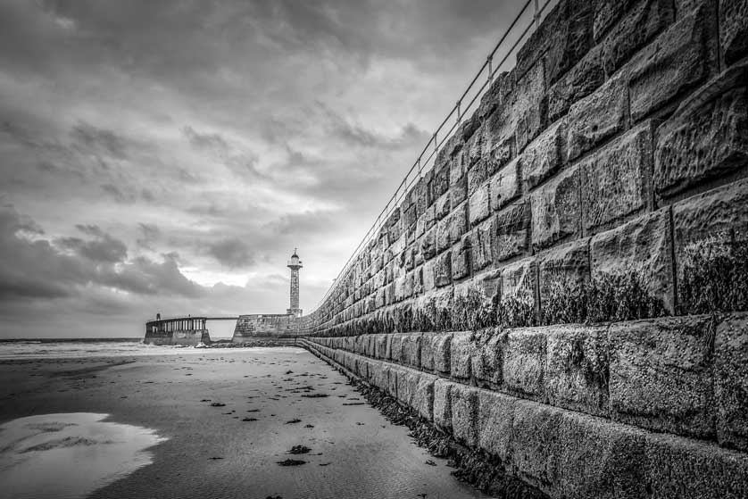 Whitby Pier, England.