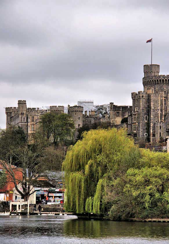 Windsor Castle on the banks of the Thames is the main attraction in the area.