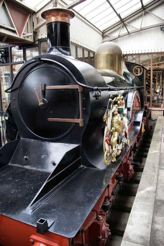 Replica of royal locomotive at Windsor & Eton Central Station.