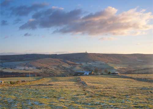 North Yorkshire in winter, England, UK.
