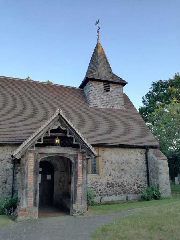 St Nicholas' Church with 12th century wall paintings.