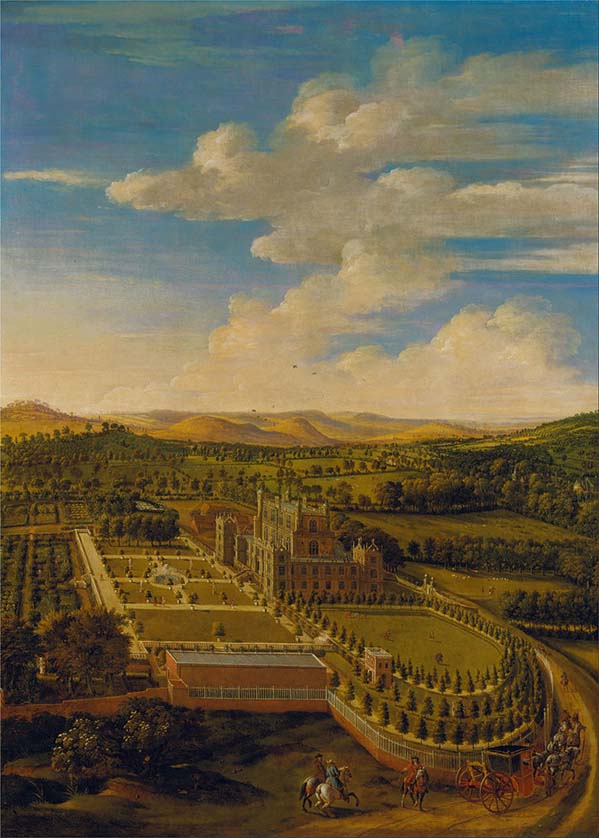 Wollaton Hall and grounds painted c. 1697 by Jan Siberechts.