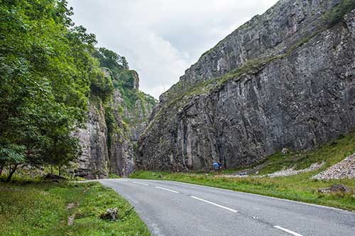 Cheddar Gorge, Cheddar, Somerset, UK.