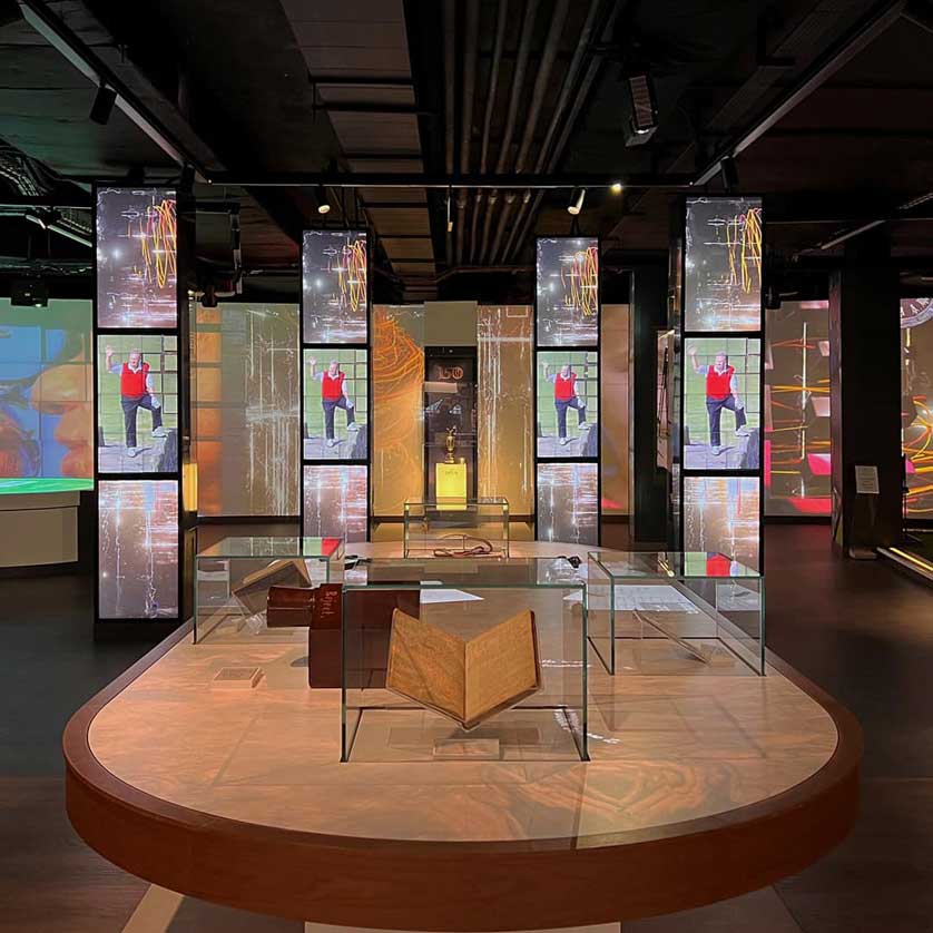 Exhibits on display at the museum.