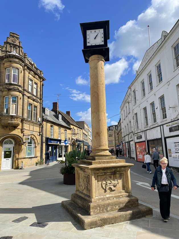 The Millennium Clock in Yeovil.