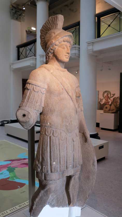 Statue of Mars on display.