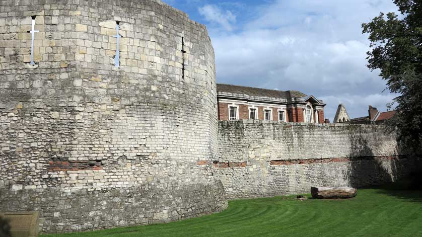 Part of the walls of the Roman Fortress.