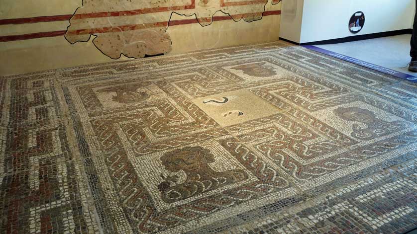 Roman mosaic floor, Yorkshire Museum.